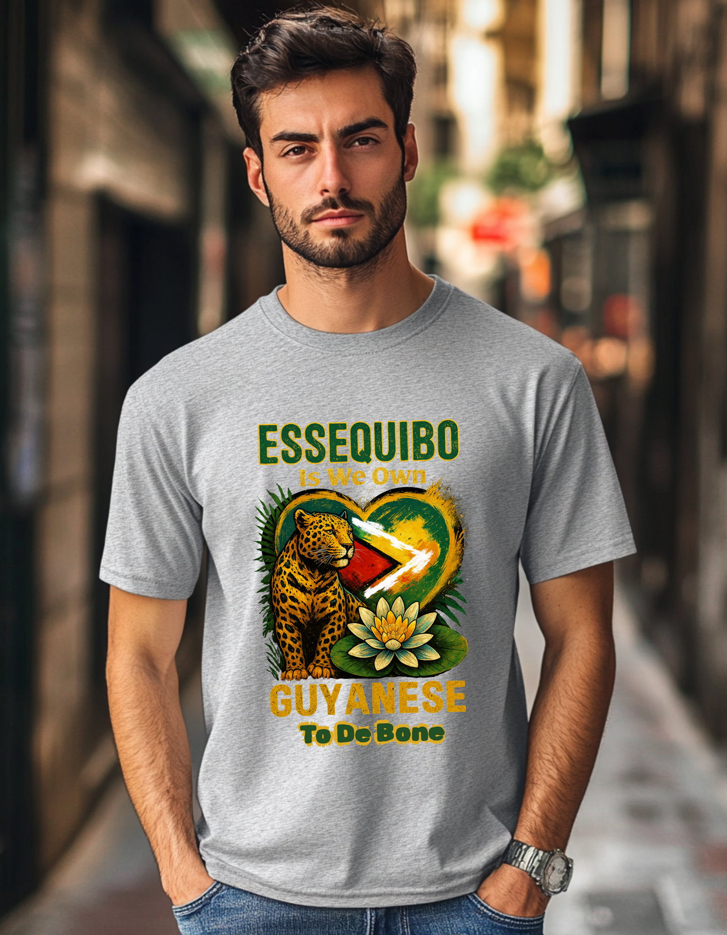 Essequibo Is We Own, Guyanese To The Bone, Not A Blade Of Grass T-Shirt