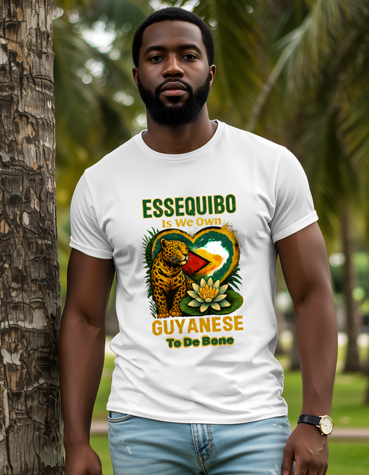 Essequibo Is We Own, Guyanese To The Bone, Not A Blade Of Grass T-Shirt