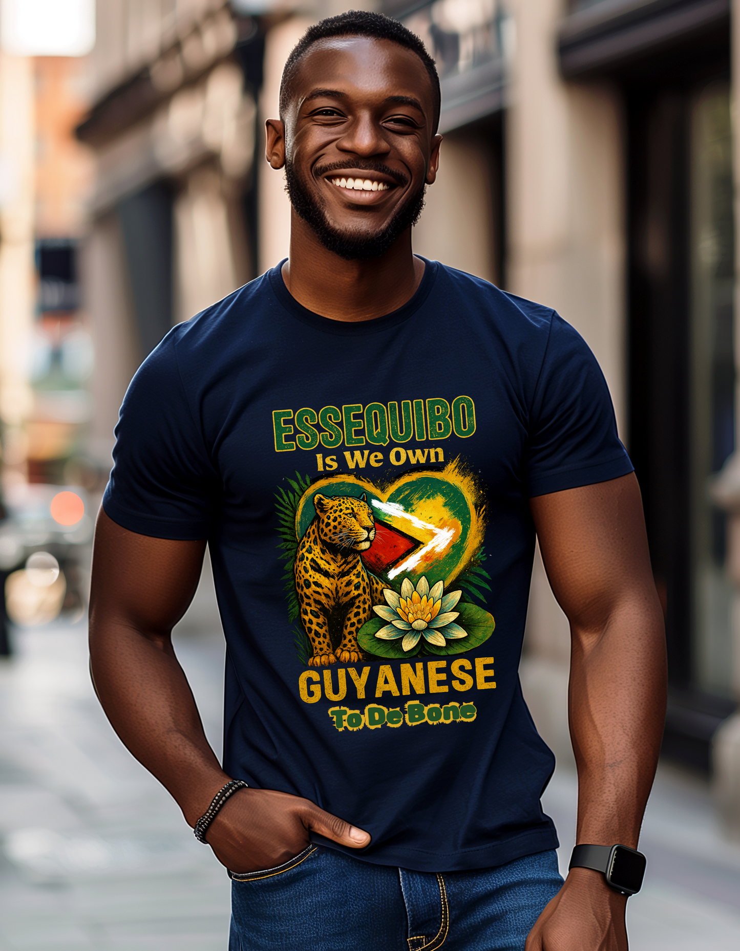 Essequibo Is We Own, Guyanese To The Bone, Not A Blade Of Grass T-Shirt