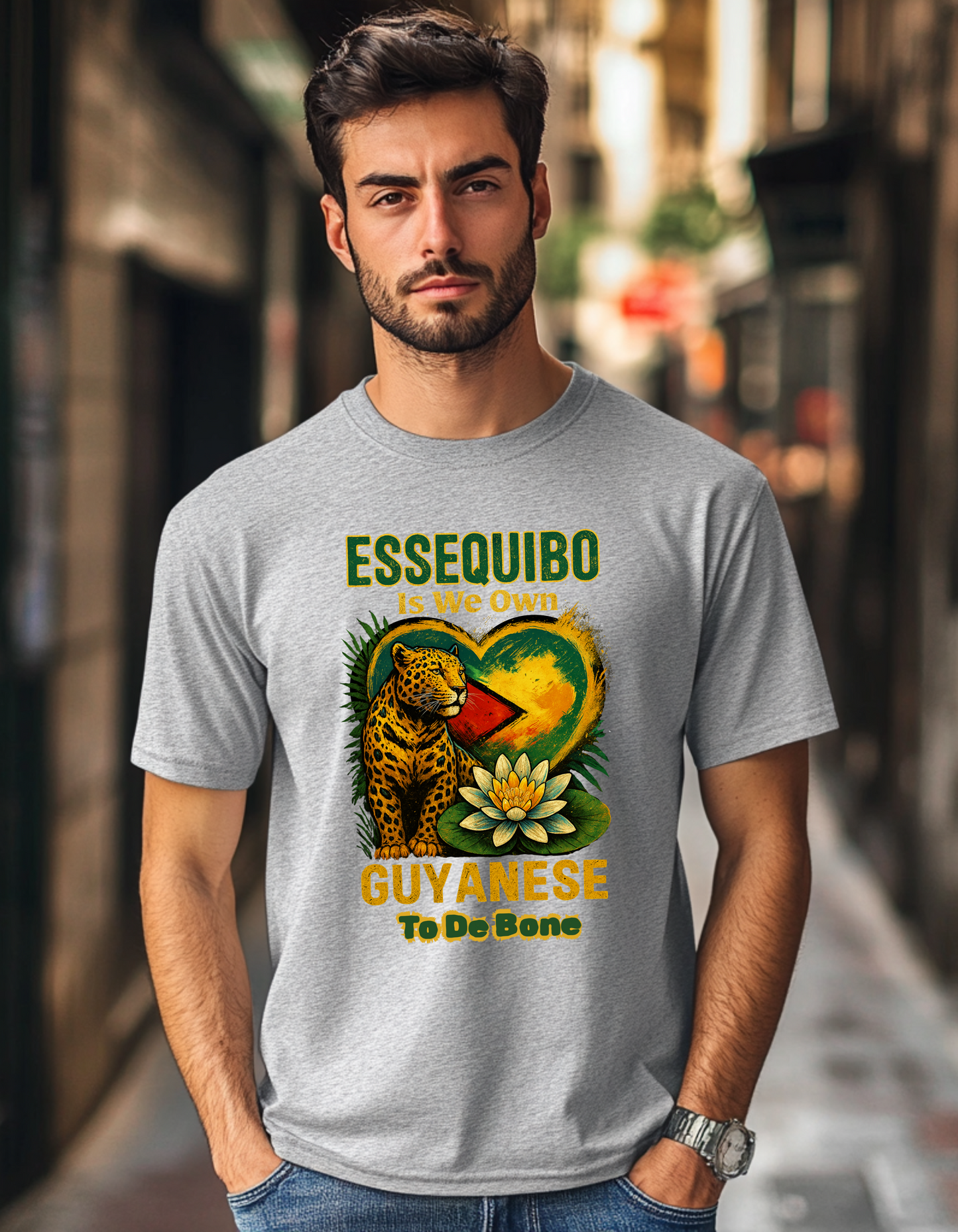 Essequibo Is We Own, Guyanese To The Bone, Not A Blade Of Grass T-Shirt