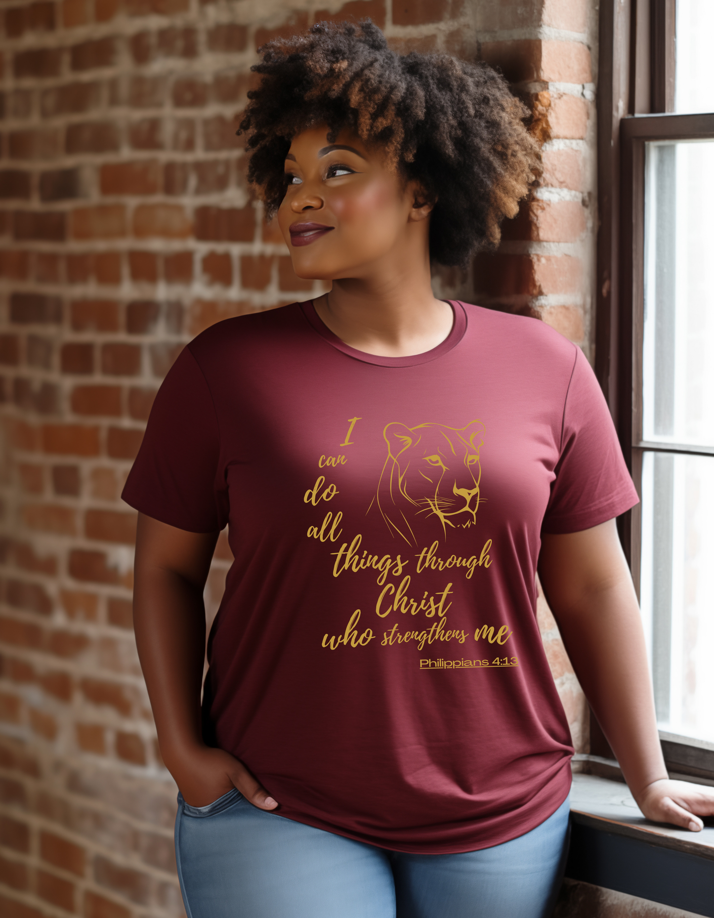 Philippians 4:13  Lioness Tee