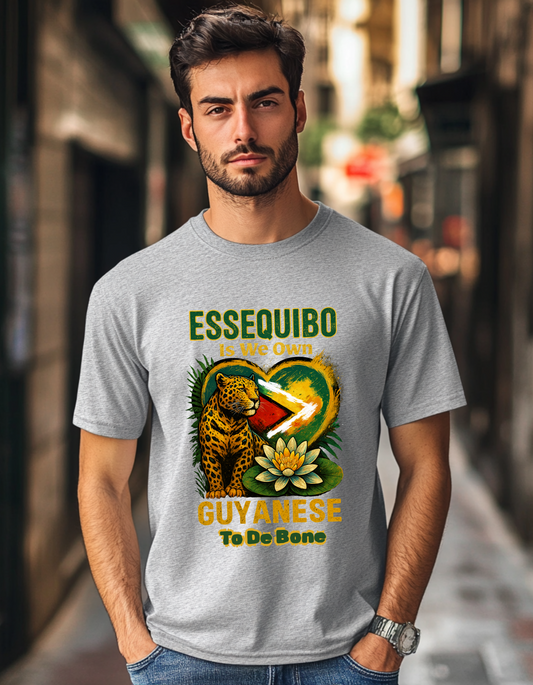 Essequibo Is We Own, Guyanese To The Bone, Not A Blade Of Grass T-Shirt