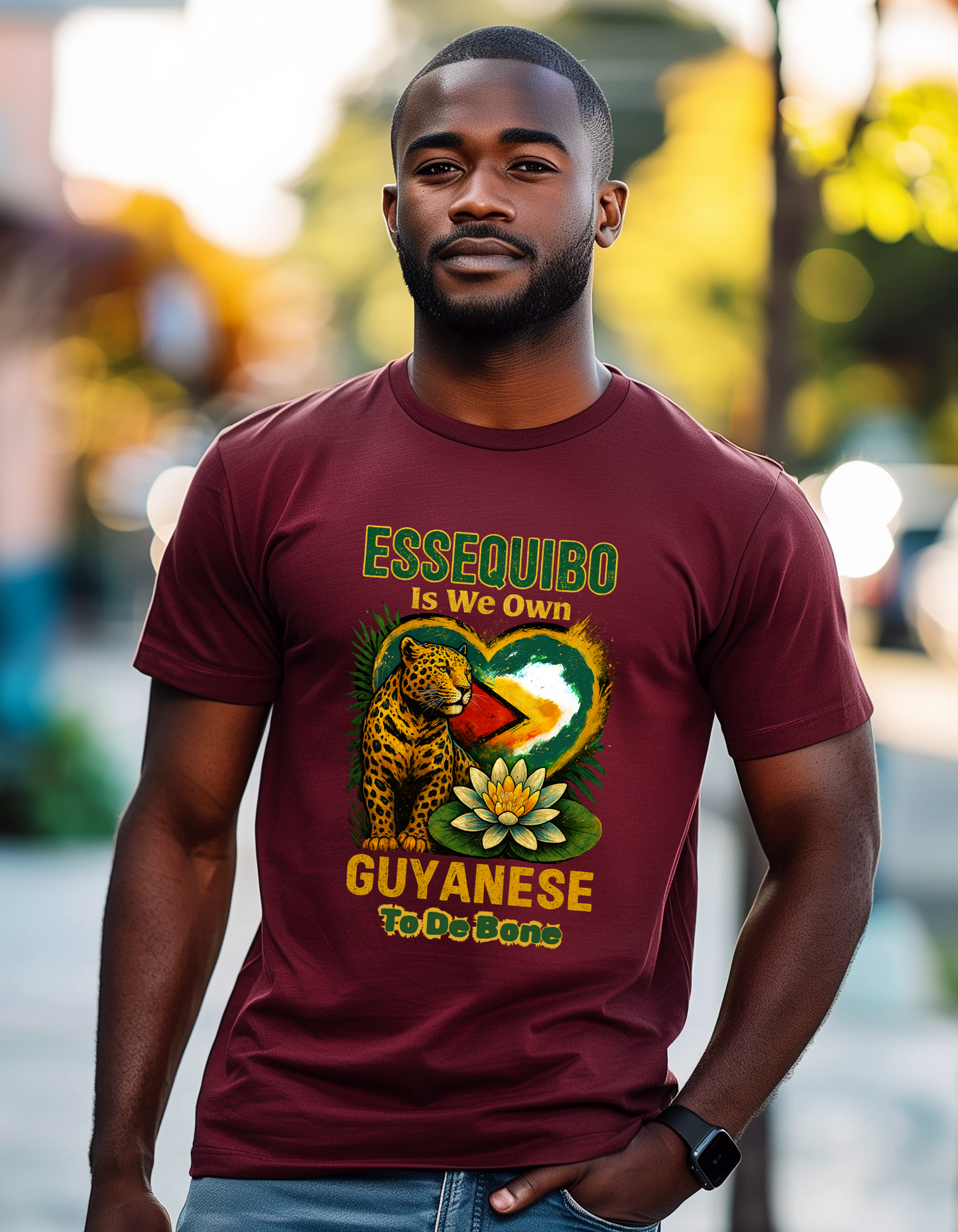 Essequibo Is We Own, Guyanese To The Bone, Not A Blade Of Grass T-Shirt
