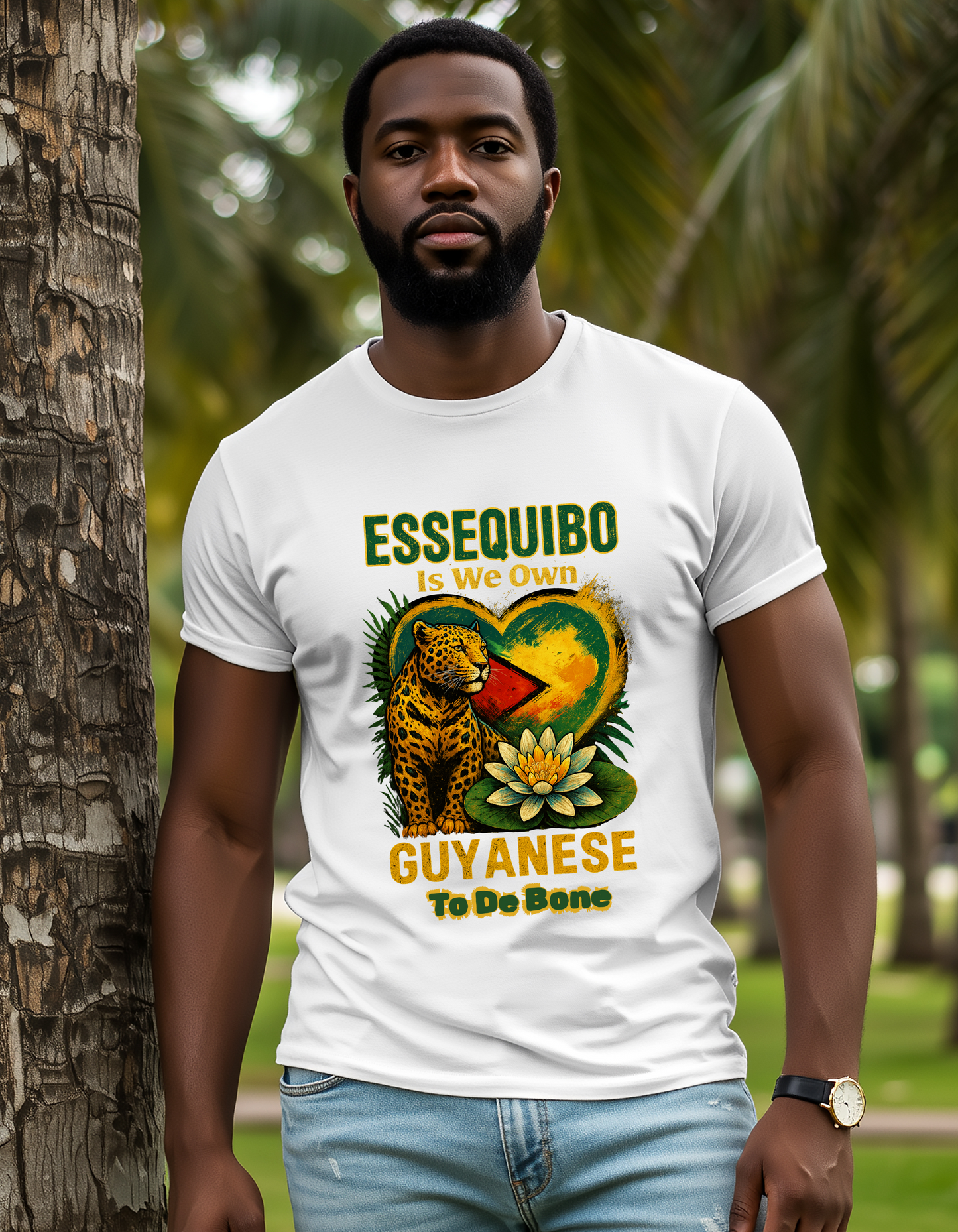 Essequibo Is We Own, Guyanese To The Bone, Not A Blade Of Grass T-Shirt