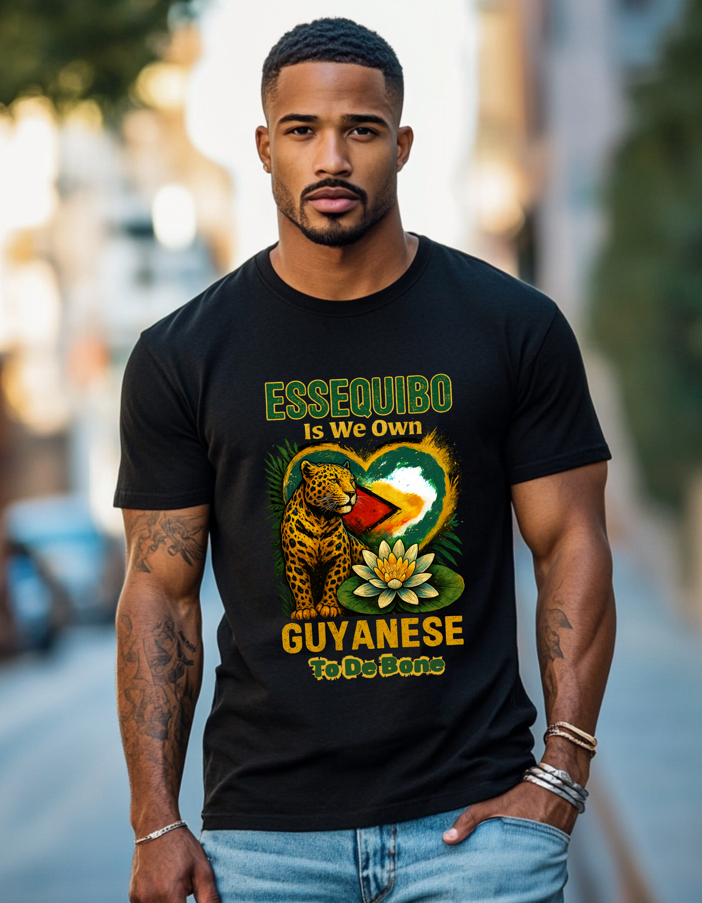 Essequibo Is We Own, Guyanese To The Bone, Not A Blade Of Grass T-Shirt