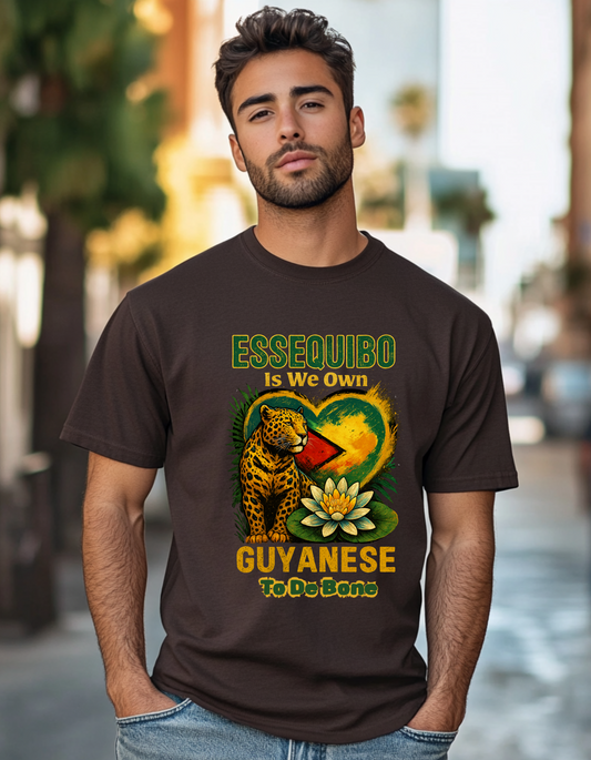 Essequibo Is We Own, Guyanese To The Bone, Not A Blade Of Grass T-Shirt