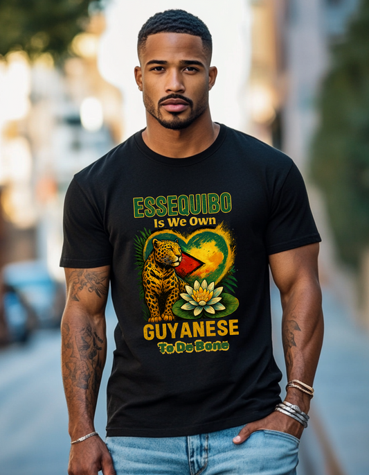 Essequibo Is We Own, Guyanese To The Bone, Not A Blade Of Grass T-Shirt