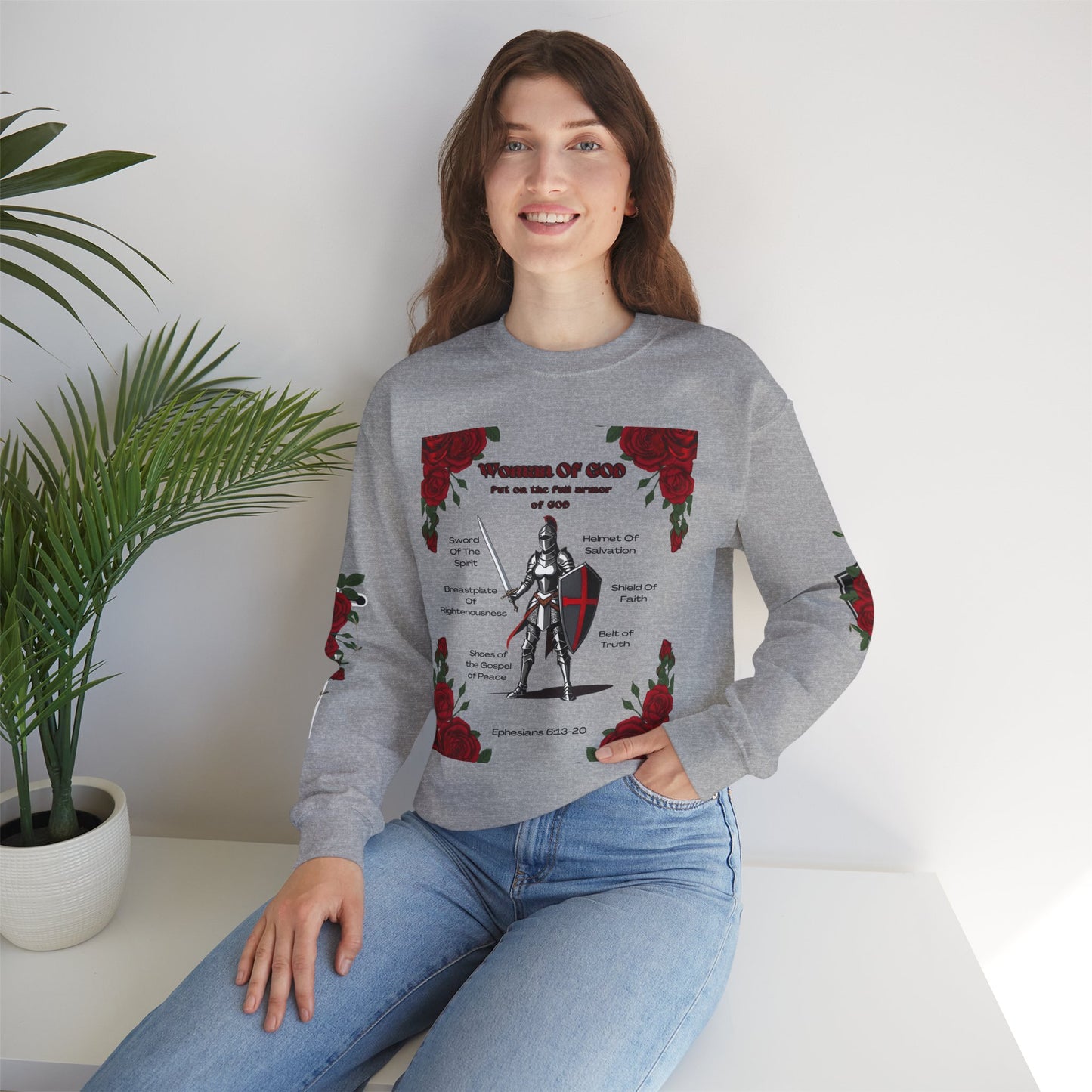 Woman of God - Full Armor Sweatshirt