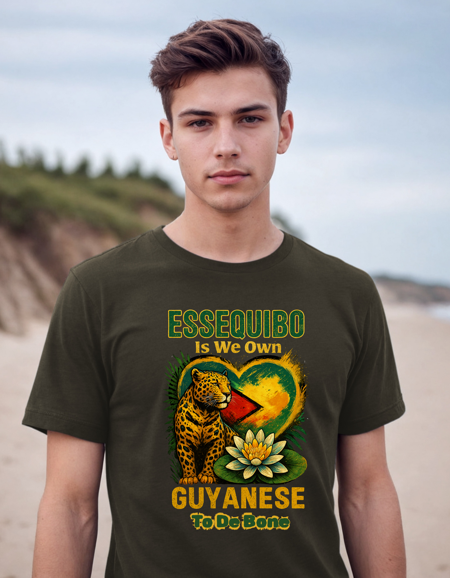Essequibo Is We Own, Guyanese To The Bone, Not A Blade Of Grass T-Shirt