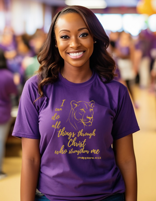 Philippians 4:13  Lioness Tee